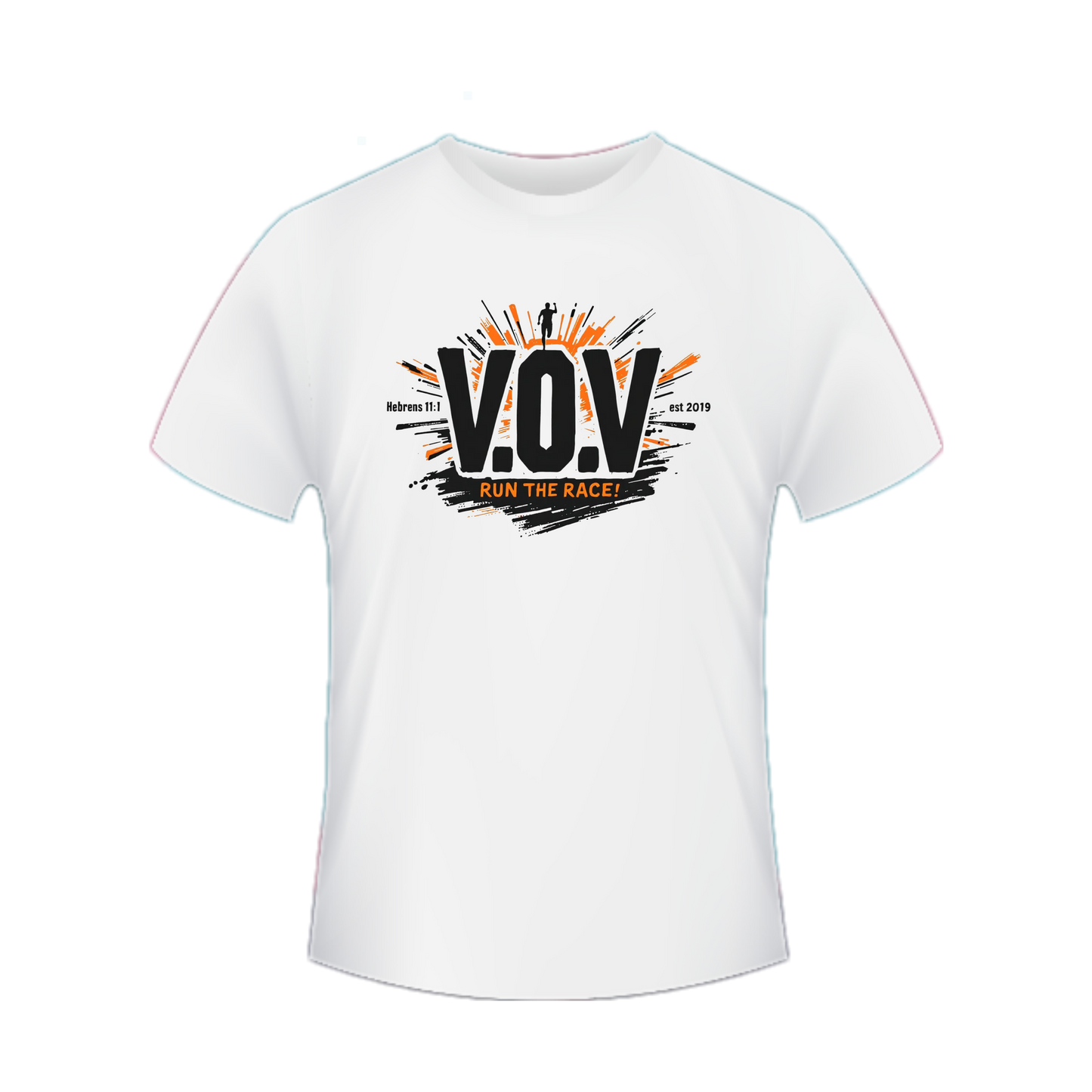 HEBREWS 12:1 VOV T-SHIRT